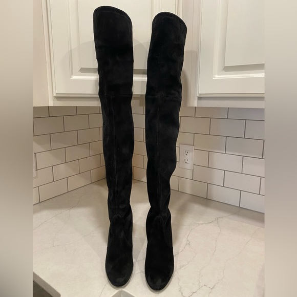 Stuart Weitzman Highland Black Suede Boots. Women’s Size 8 - Picture 11 of 14